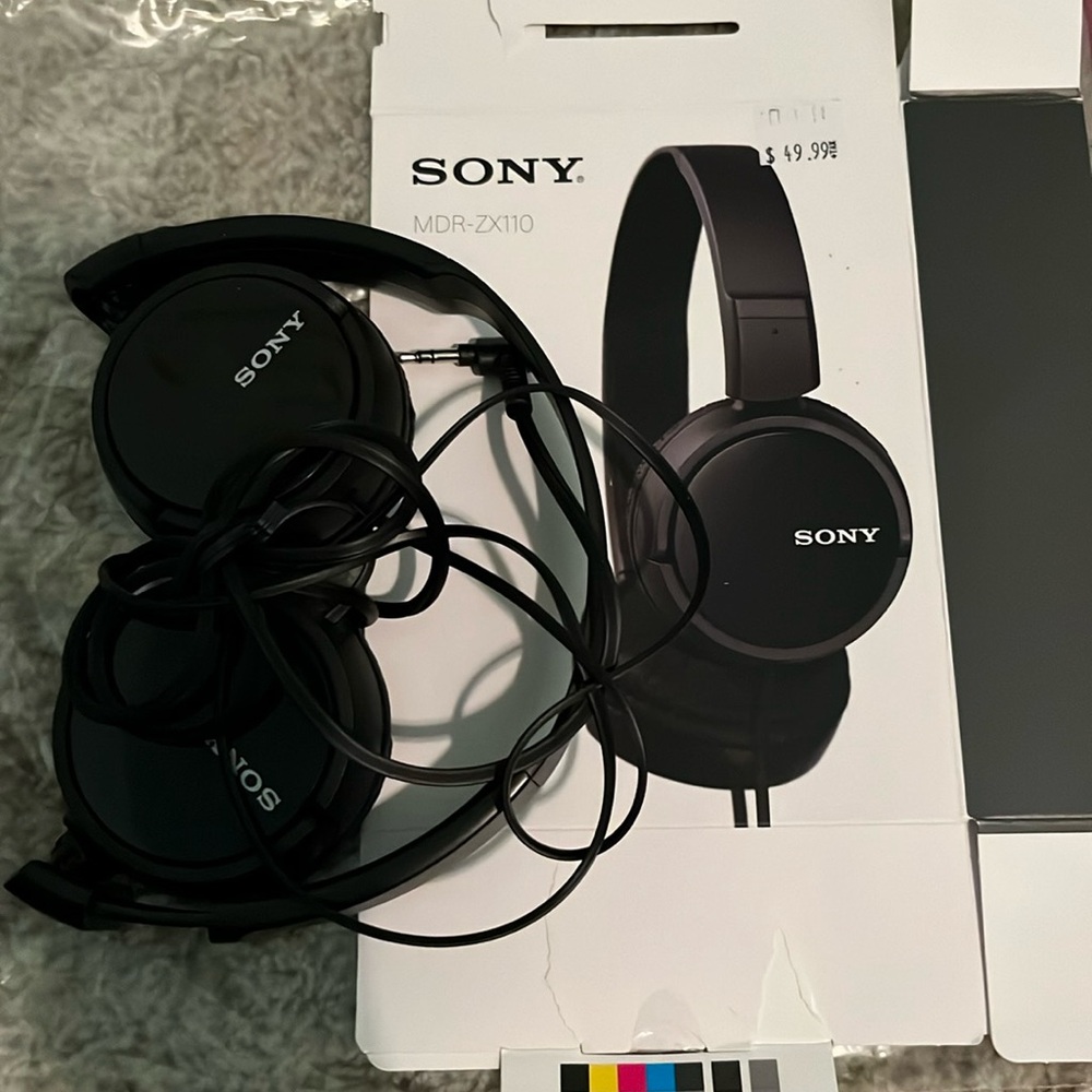 Sony Headphones MDR-ZX110 every sale gets to pick a gift to add to their package